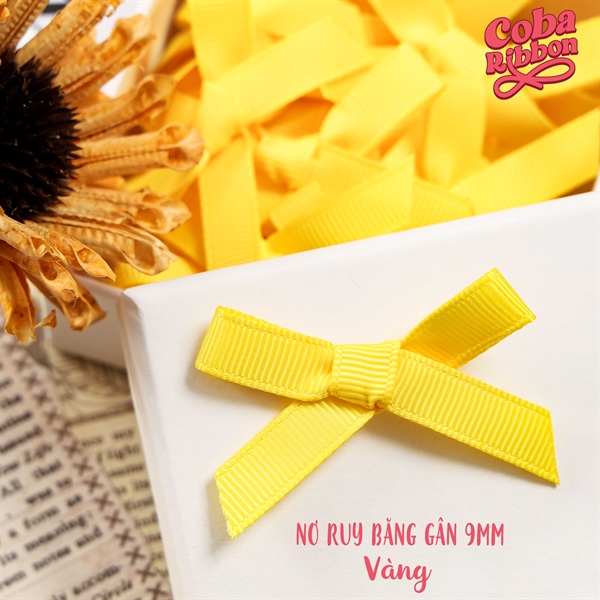 Nơ ruy băng gân bề rộng cỡ 9mm (0.9cm)