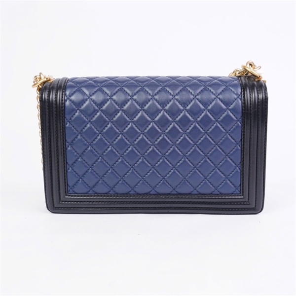 Túi Chanel Boy xanh (23367646) sz28 (A-T) KG+