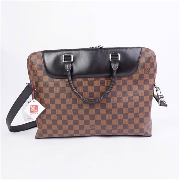 Túi LV cặp táp ô vuông nâu sz36 (A-T) KG+