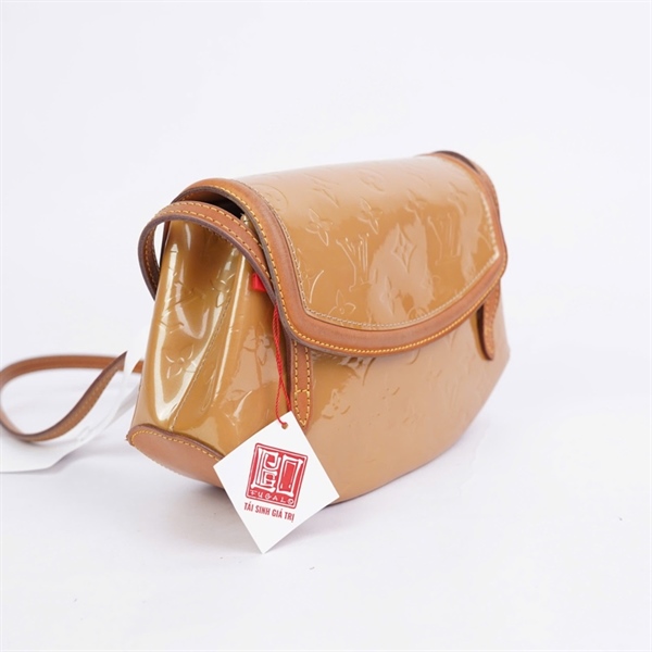 Túi LV hoa nâu bóng (TH0065) sz25 (A-T) KG+