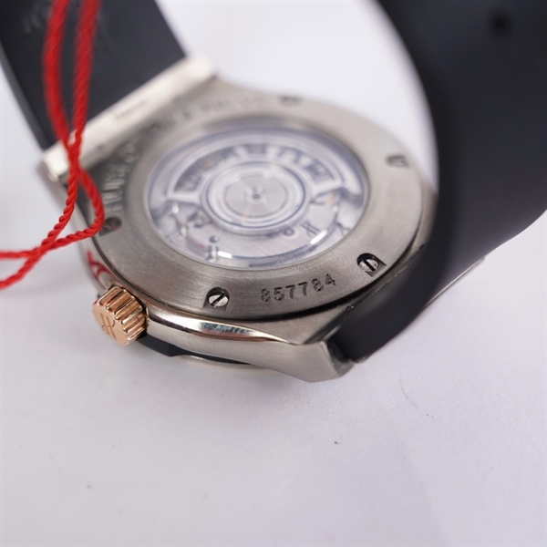 Đồng hồ Hublot viền vàng đính kim dây đen kim độ (857784) sz44 (HC) KG+