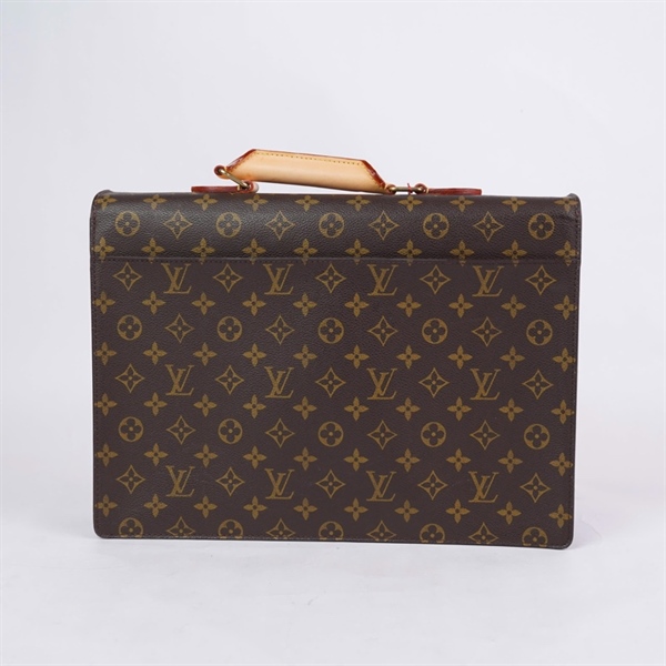 Túi LV cặp táp hoa nâu kèm 3 chìa sz37 (HV) KG+