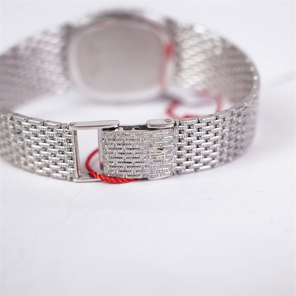 Đồng hồ Audemars Piguet bạc mặt xanh đen (C73116) sz30 (HC) KG+