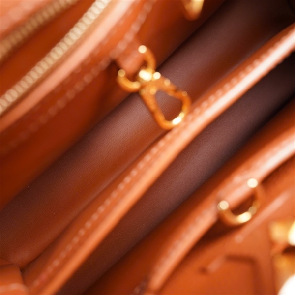 Túi LV Capu trắng viền nâu sz31 (A-T) KG+