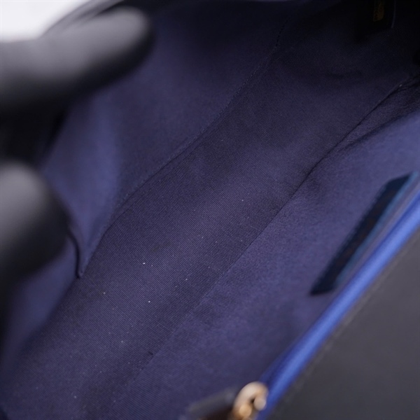 Túi Chanel Boy xanh (23367646) sz28 (A-T) KG+