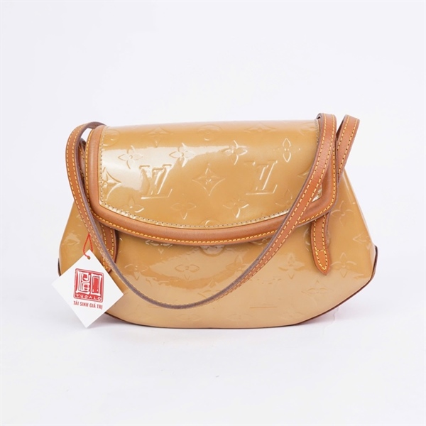 Túi LV hoa nâu bóng (TH0065) sz25 (A-T) KG+