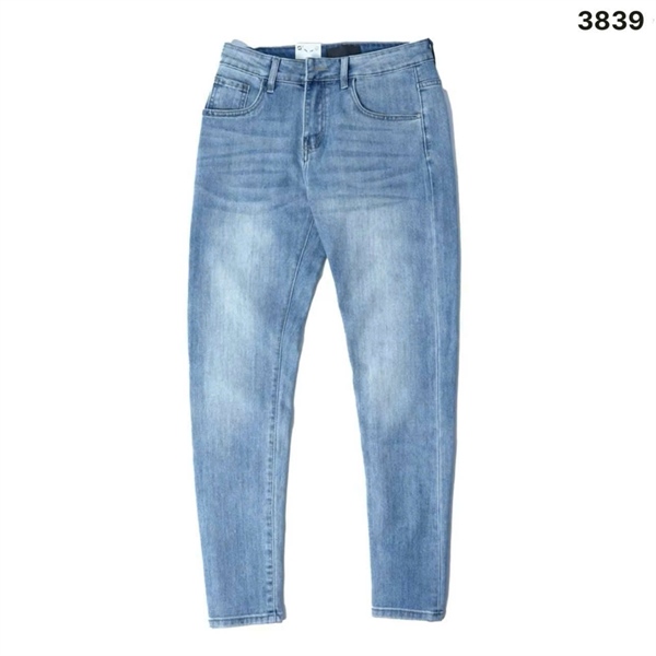 Quần Jean Nam Màu Xanh Nhạt Bạc Chất liệu Co Giãn Tốt Form Dáng Chuẩn Size Denim Menswear Pants Có Túi