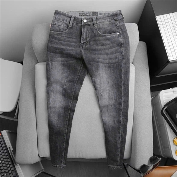 Mẫu quần jean nam mới,Quần cao cấp chuẩn shop,vải dày,mềm,Co giãn nhẹ 4 chiều,không xù lông không phai màu
