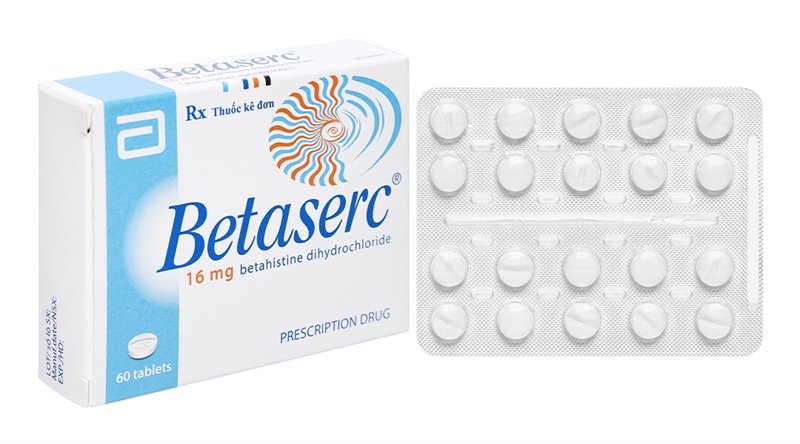 Thuốc Betaserc 16mg Abbot điều trị rối loạn tiền đình (H*3vỉ*20viên)