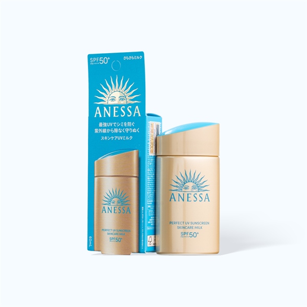 Sữa Chống Nắng Dưỡng Da Kiềm Dầu Bảo Vệ Hoàn Hảo Anessa Perfect Uv Sunscreen Skincare Milk Spf50+ Pa++++ 60ml