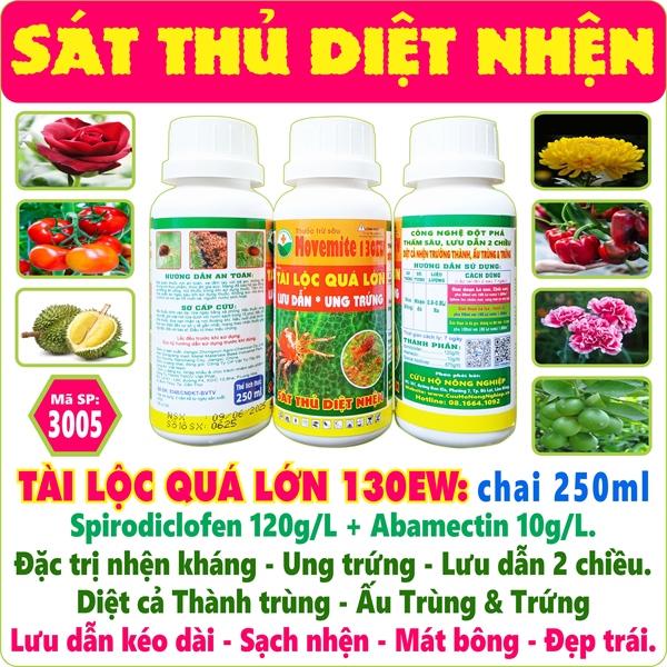 Nhện Tài Lộc 130EW, chai 250ml