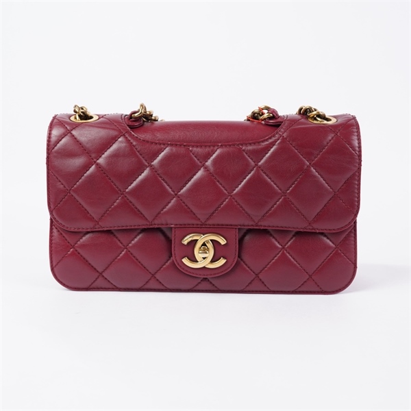 Túi Chanel đeo chéo đỏ đô (17005990) sz27 (HN) KG+