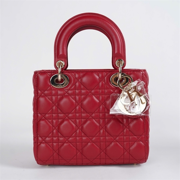 Túi Dior Lady đỏ (18-MA-0199) szS KG+
