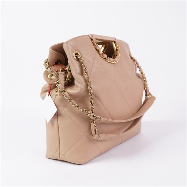Túi Chanel Tote nude kèm ví (29652391) sz28 (HN) KG+