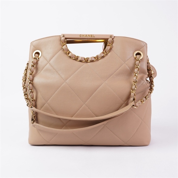 Túi Chanel Tote nude kèm ví (29652391) sz28 (HN) KG+