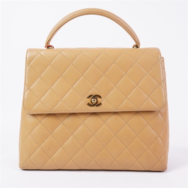 Túi Chanel Coco Handle nude (có lót form) (6138055) sz29 (HN) KG+