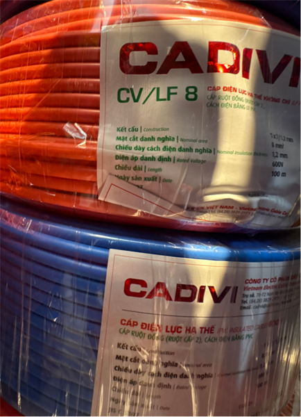 Dây đơn cadivi CV/LF 8.0