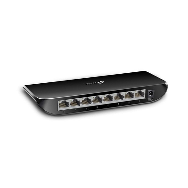 Thiết bị chuyển mạch 8 cổng (Switch 8P), tốc độ 10/100/1000 Mbps (GIGABIT), 5V 0.6A, vỏ nhựa - Và dịch vụ lắp đặt tận nơi