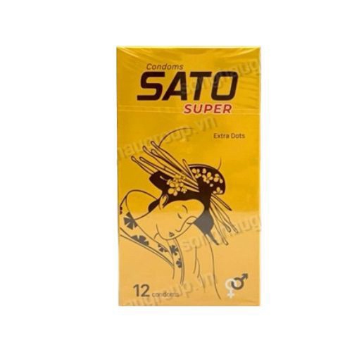 Bao cao su SATO Super Extra Dots (Hộp*12cái) - Nhất Nhất