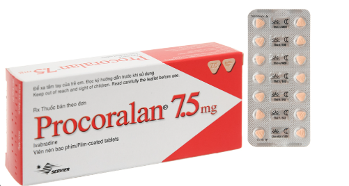 Thuốc Procoralan 7,5mg Điều trị đau thắt ngực, suy tim (H*4vỉ*14viên) - Pháp 2