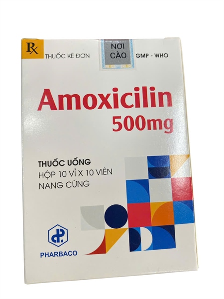 Thuốc Amoxicillin 500mg (H*10vỉ*10viên) - TW1