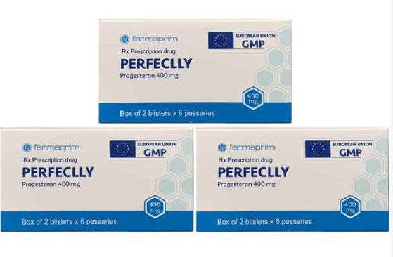 Perfeclly 400mg (Progesterone) (Hộp 2 vỉ x 6 viên) - Moldova