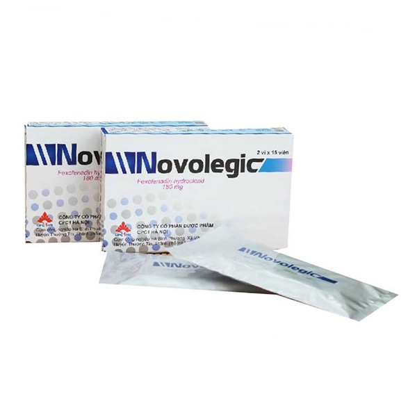 Novolegic (Fexofenadin 180mg) (Viêm mũi dị ứng) (H*2vỉ*15viên) - CPC 1