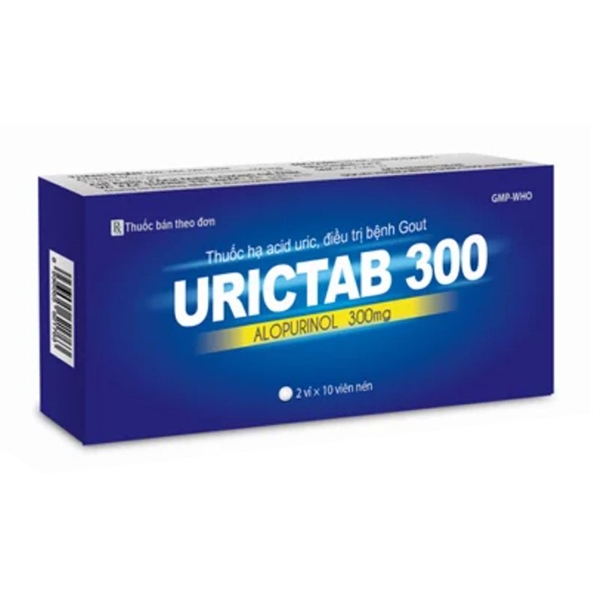 Urictab 300 (Điều trị bệnh gout) (H*2vỉ*10viên) - Việt Đức (Vỉ)