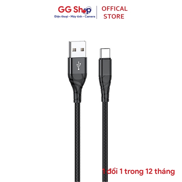 Cáp Sạc TypeC Bọc Dù TPVN BH 12 Tháng