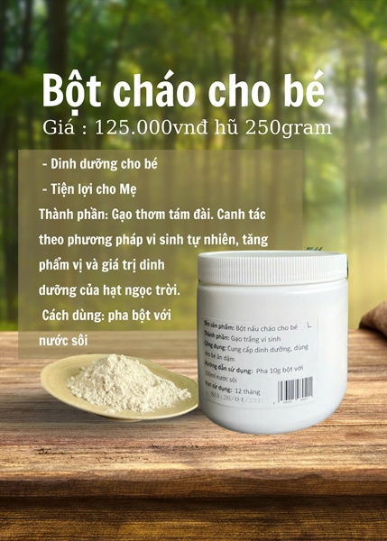 Bột nấu cháo cho bé 250g