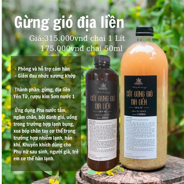 Cốt gừng gió địa liền