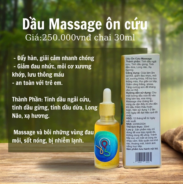 Dầu massage ôn cứu 30ml