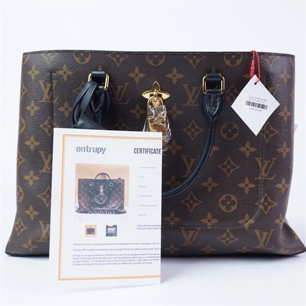 Túi LV Handle hoa nâu kèm ổ+2 chìa (AH1143) sz35 (HC) +