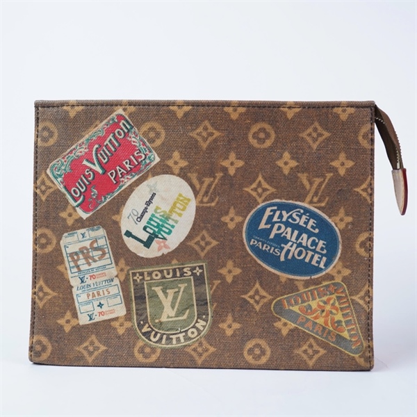 Túi LV Clutch hoa nâu in hình sz25 (HC) +