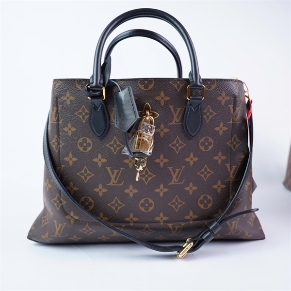 Túi LV Handle hoa nâu kèm ổ+2 chìa (AH1143) sz35 (HC) +