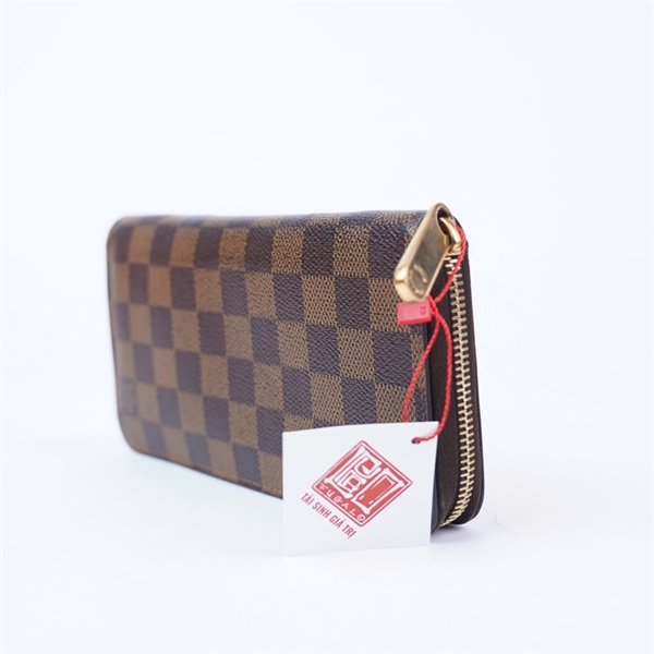 Ví LV ô vuông nâu (CA0123) (LT) KG+