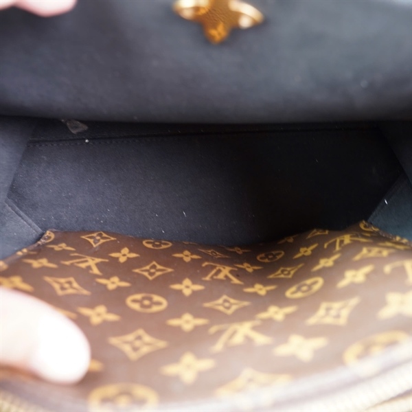 Túi LV Handle hoa nâu kèm ổ+2 chìa (AH1143) sz35 (HC) +