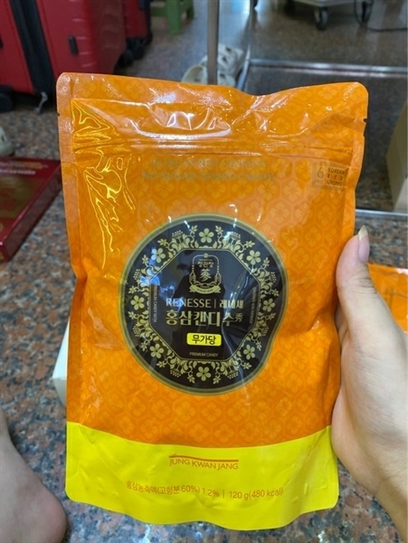 Kẹo Hồng Sâm không đường cao cấp KGC 120g
