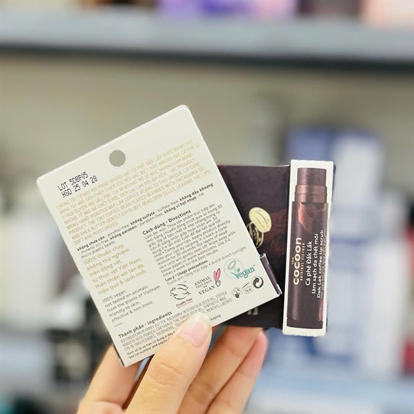 (VAT) COCOON Cà phê Đắk Lắk làm sạch da chết môi 5G