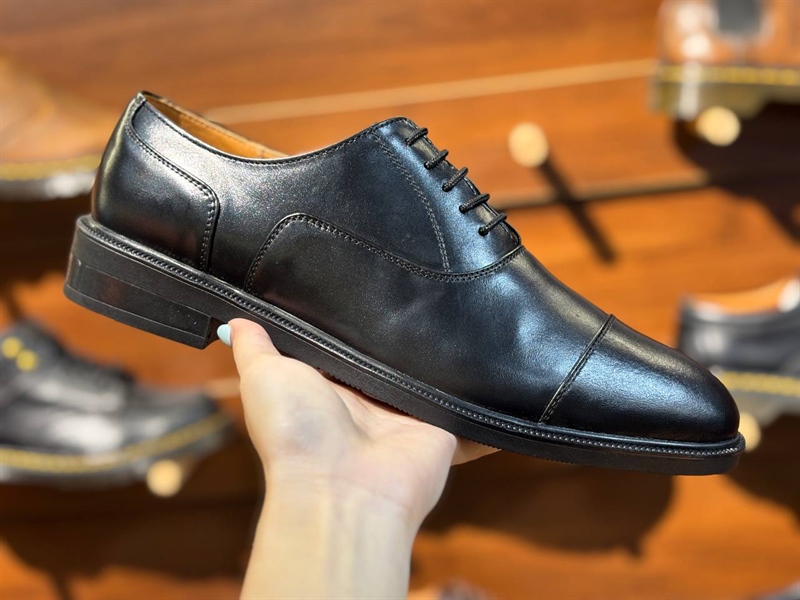 Giày Tây Beckman Oxford Captoe - Đen