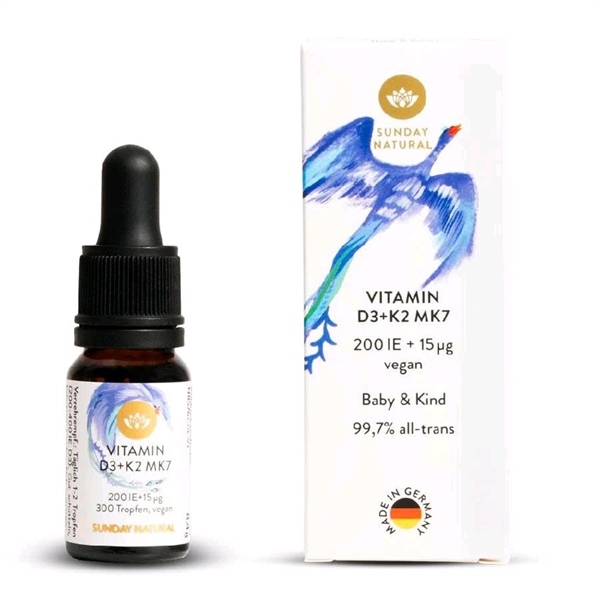 Thực phẩm bảo vệ sức khỏe D3K2 MK7 Thuần Chay cho bé 0m+