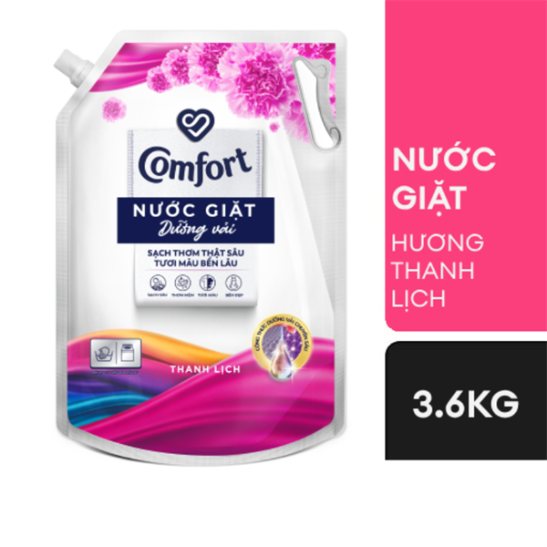 COMFORT Nước Giặt Dưỡng Vải Thanh Lịch 3.6kg