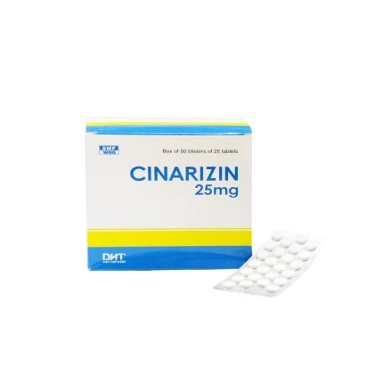 Thuốc Cinarizine 25mg - Hà Tây- Phòng say tàu xe, rối loạn tiền đình- H*50vỉ
