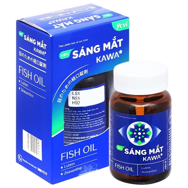 Sáng Mắt KAWA CVI giúp bảo vệ mắt, tăng cường thị lực (Lọ 30 viên) -