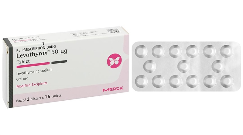 Thuốc Levothyrox 50mg Merck (Mới) Điều trị suy tuyến giáp (Hộp 2 vỉ x 15 viên)