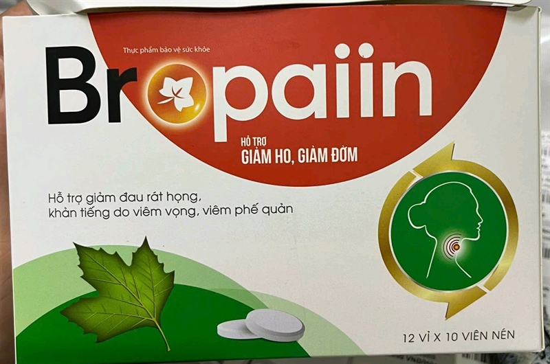 Bropaiin (Hỗ trợ giảm ho, giảm đờm) (Hộp 12 vỉ x 10 viên) - Winpharma/Keiko
