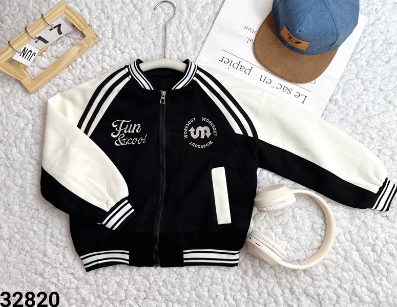 32820-Áo Khoác Đen Tool & Cool