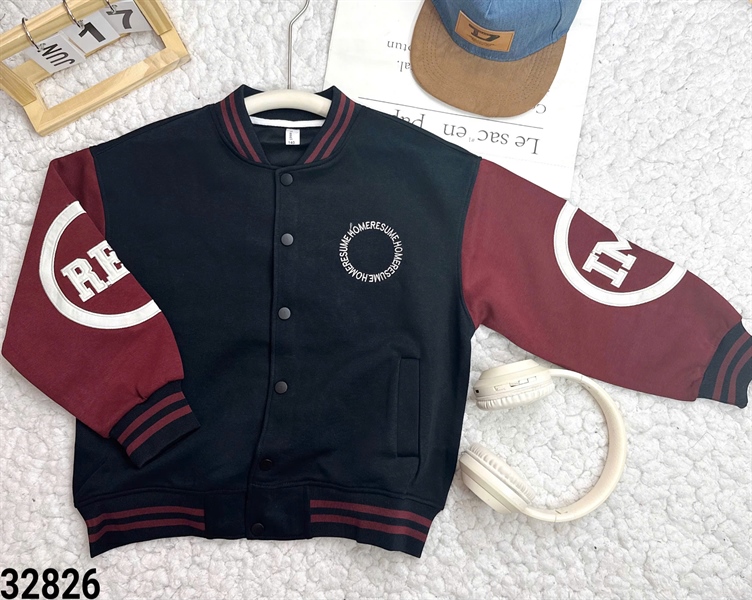 32826-Áo Khoác Bomber Chữ IME