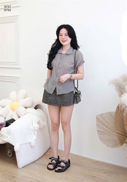 Cv vải muối tiêu ngắn ( XÁM ) 9793