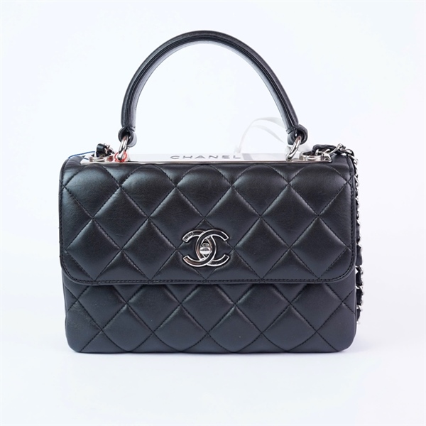 Túi Chanel Trendy CC đen (24767356) sz25 (A-T) KG+